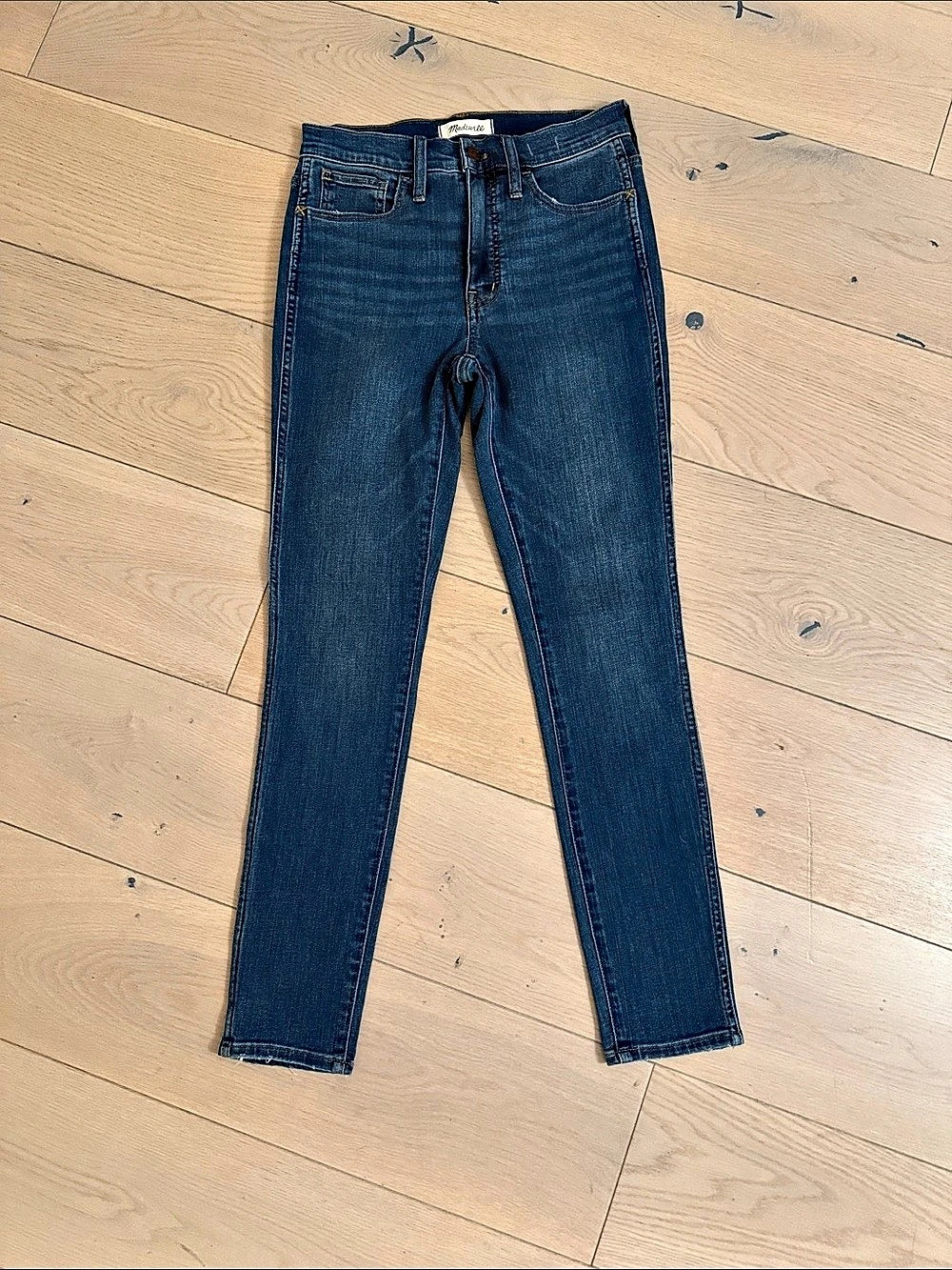 Madewell 10" High-Rise Skinny Jeans in Blue Waist 25 Like New